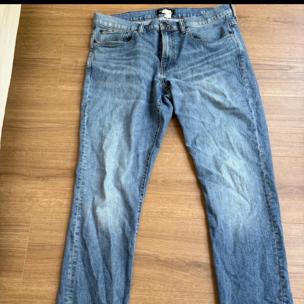 Madewell Jeans Mens 36x32 Slim Light Wash Denim